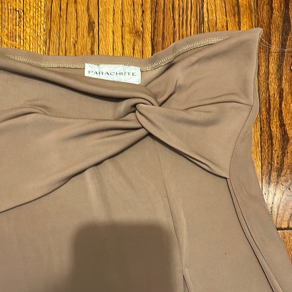 Reformation Maxi Skirt in Tan with Bow Detail - Picture 5 of 8